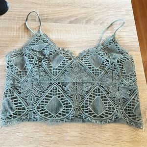 Lace Bra Crop Top